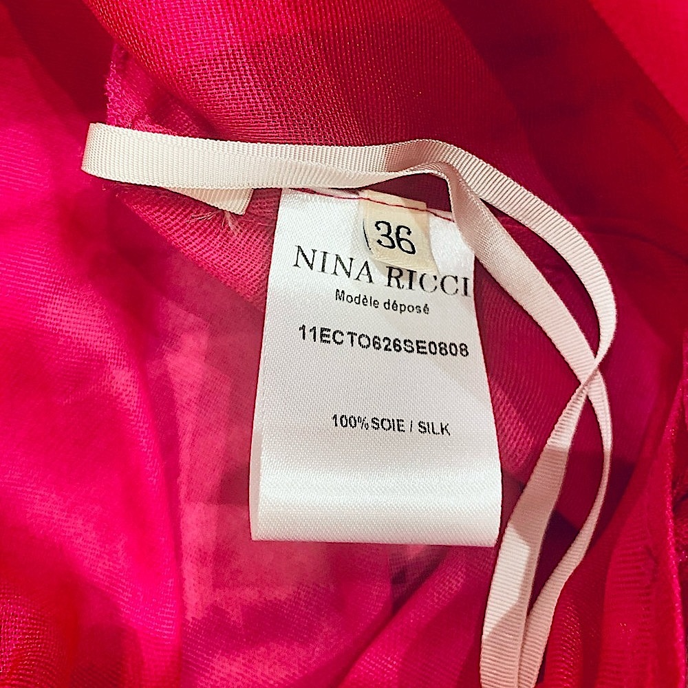 NWOT NINA RICCI SILK SLEEVELESS TOP / BLOUSE - Picture 11 of 11
